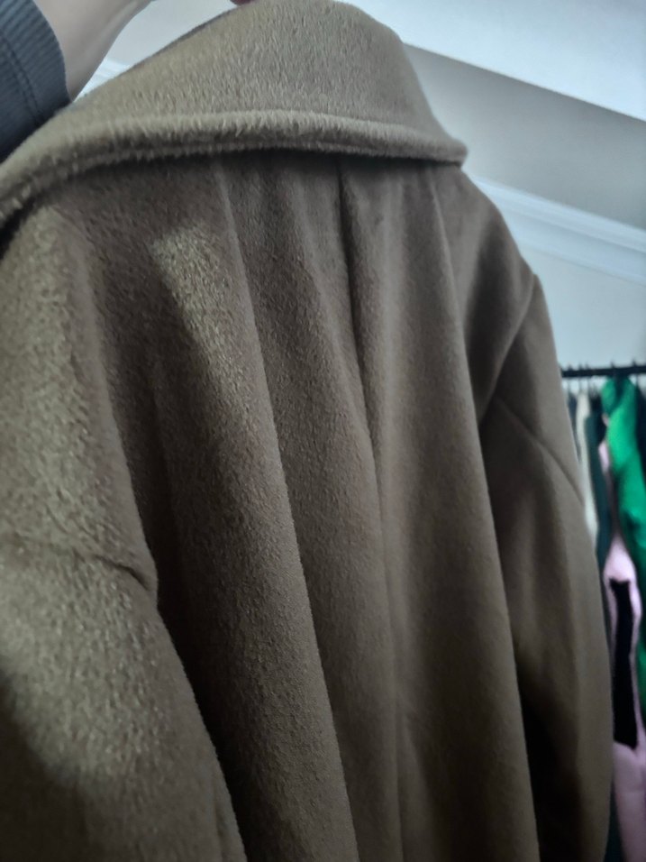 Kahverengi Midi Kadın Kaban - Görsel 2