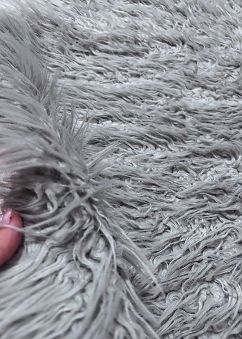 Bohem Gri Uzun Tüylü Halı - Görsel 3