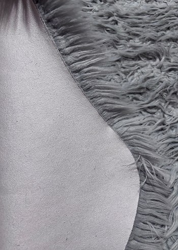 Bohem Gri Uzun Tüylü Halı - Görsel 4