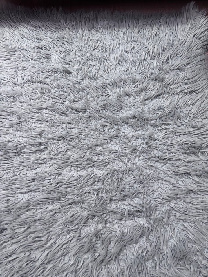 Bohem Gri Uzun Tüylü Halı - Görsel 2