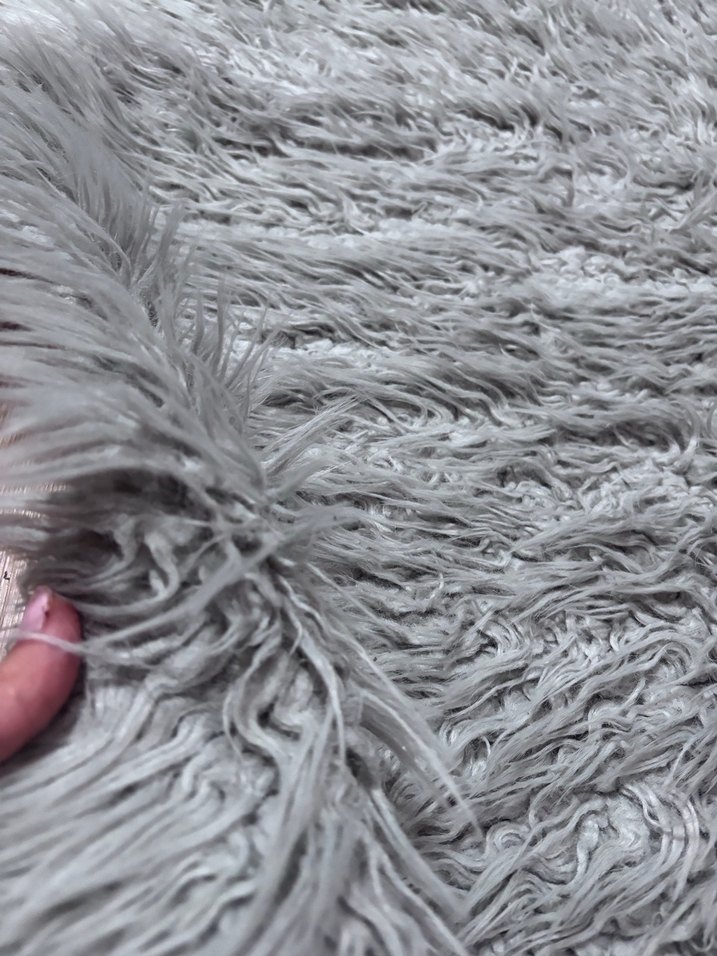 Bohem Gri Uzun Tüylü Halı - Görsel 3