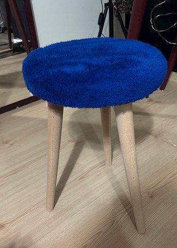 Renkli Mavi makyaj Taburesi - Görsel 2