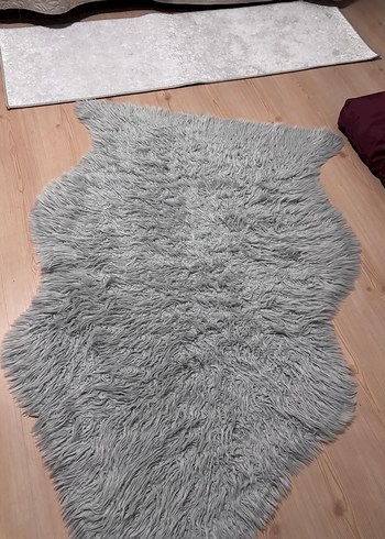 Gri Modern Düz Desenli Halı - Görsel 2