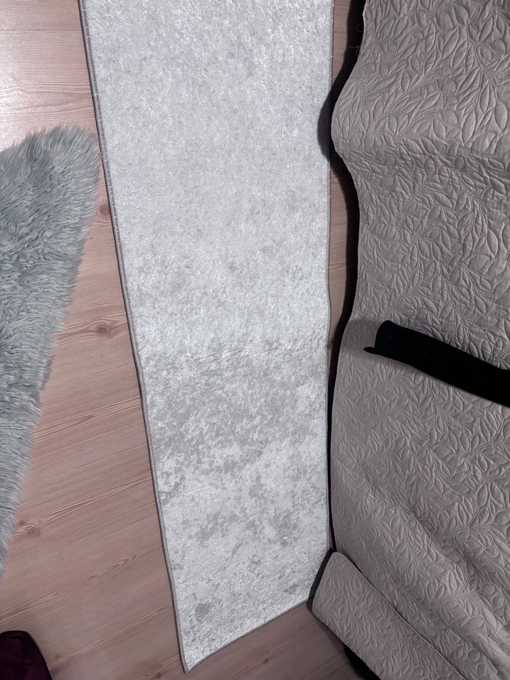 Gri Modern Düz Desenli Halı - Görsel 3