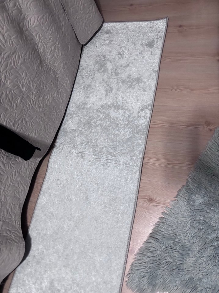 Gri Modern Düz Desenli Halı - Görsel 5