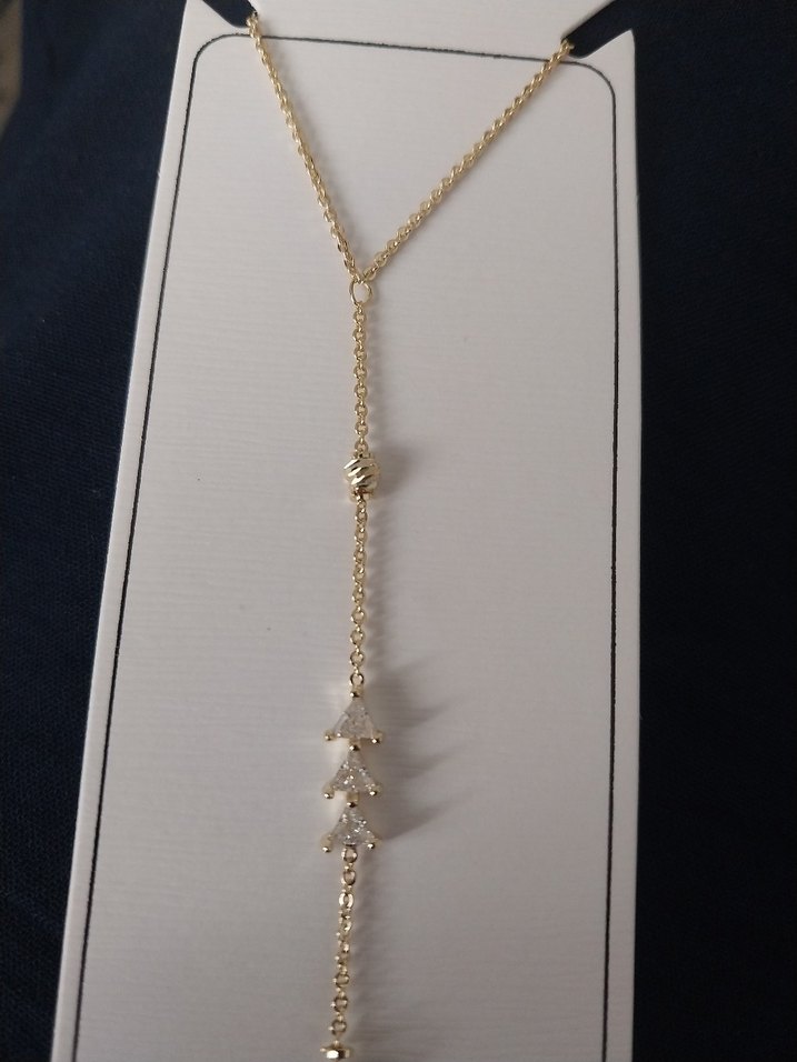 Çelik Altın Renk Zincir Detaylı Kadın El Zinciri - Görsel 4