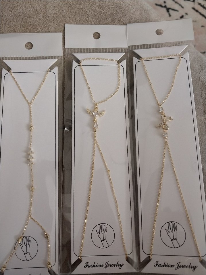 Bohem Zincir Detaylı Altın Renk Kadın El Zinciri - Görsel 2