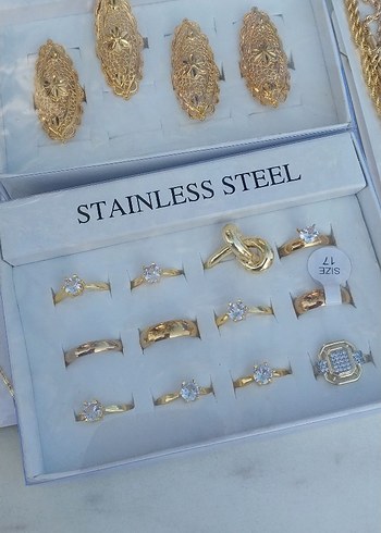 Zincir Detaylı Altın Renkli Kadın El Zinciri - Görsel 7