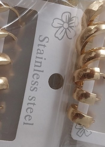 Accessorize Çelik Zincir Detaylı Altın Renk Kadın Küpe