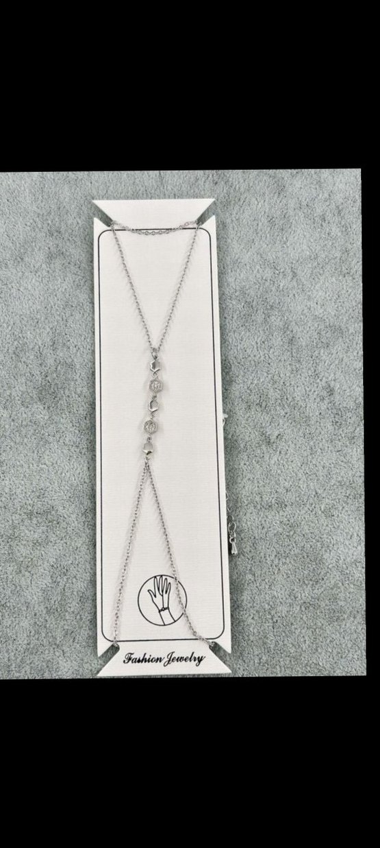 Bohem Zincir Detaylı Beyaz Kadın El Zinciri - Görsel 4