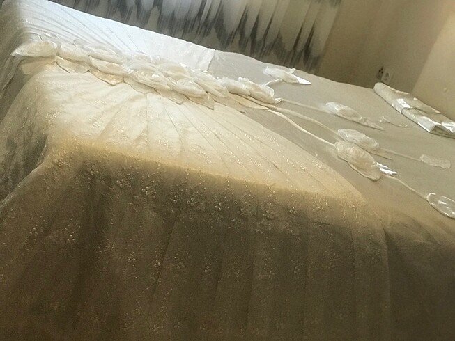  Beden beyaz Renk Yatak örtüsü