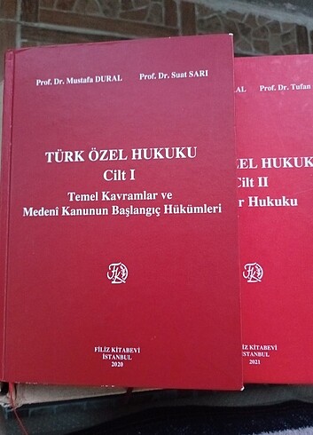 Türk özel hukuku cilt 1 2 3 filiz yayınevi 