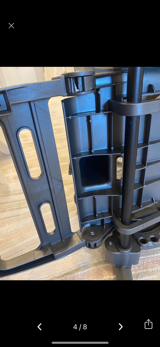 Gri Ayarlanabilir Sırt Destekli Mama Sandalyesi - Görsel 5