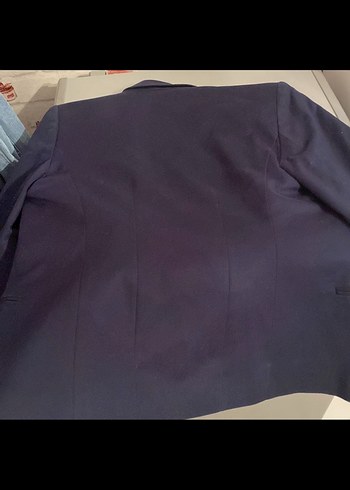 Lacivert Düğmeli Kadın Blazer Ceket - Görsel 2