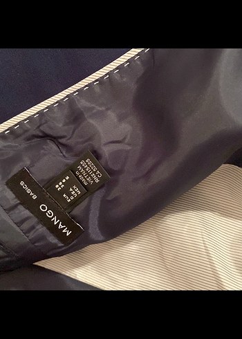 Lacivert Düğmeli Kadın Blazer Ceket - Görsel 4