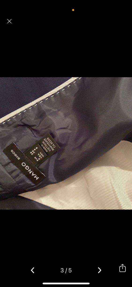 Lacivert Düğmeli Kadın Blazer Ceket - Görsel 4