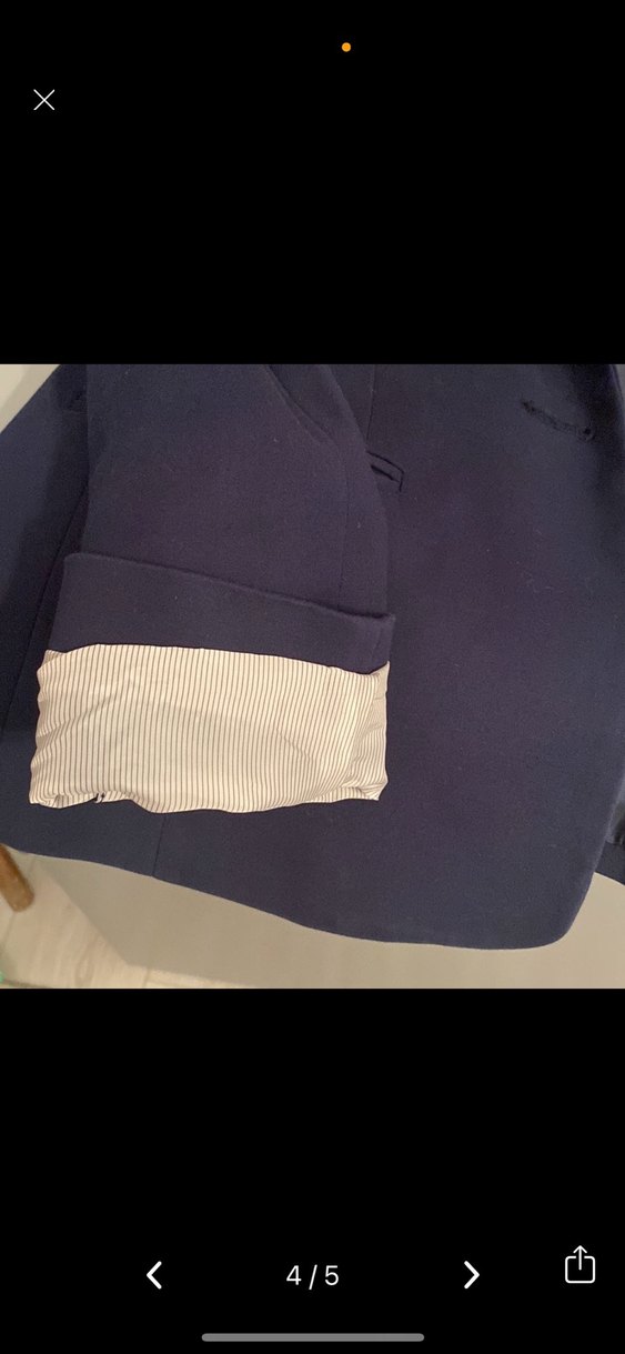 Lacivert Düğmeli Kadın Blazer Ceket - Görsel 3