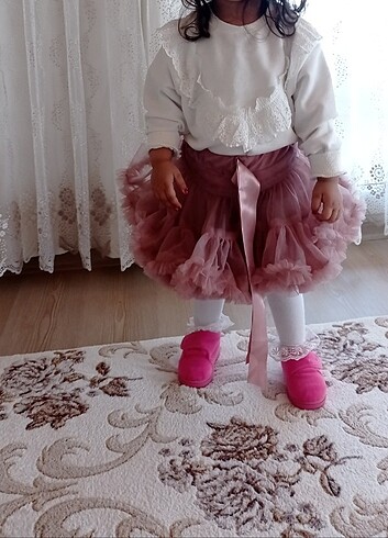 24-36 Ay Beden pembe Renk Tütü etek Le mabella #etek #kizcocuk