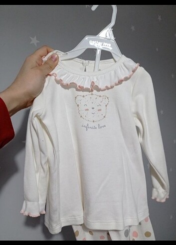 18-24 Ay Beden Kız çocuk pijama takımı 