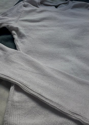 Trendyol & Milla Beyaz Kadın Uzun Kollu Basic Sweatshirt