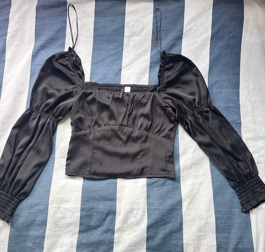 H&M şık saten bluz - Görsel 4