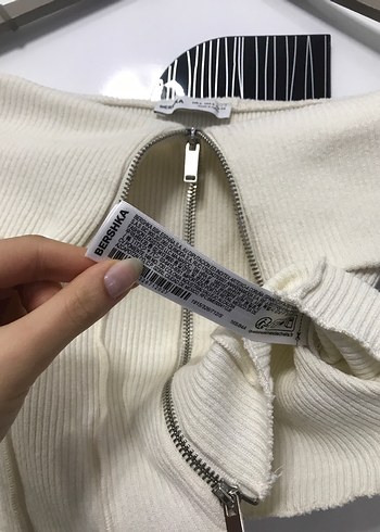 Bershka kayık yaka bluz hırka - Görsel 3