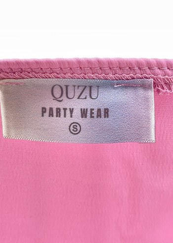 Pembe İp Askılı Uzun Saten Elbise - Görsel 4