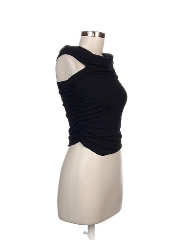 Siyah Straplez Kadın Bluz - Görsel 2