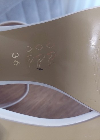 36 Beden beyaz Renk Beyaz Kadın Topuklu Sandalet