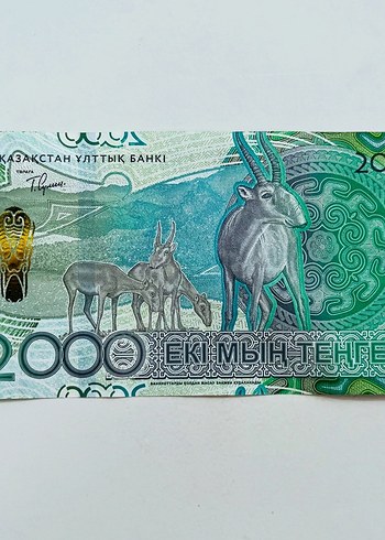  Beden 2000 Kazakistan Banknotu koleksiyonluk
