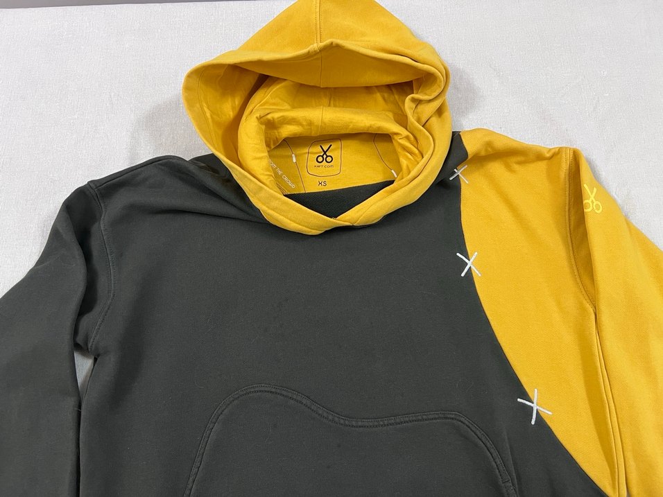 Kaft Sarı Kapüşonlu Oversize Sweatshirt - Görsel 2