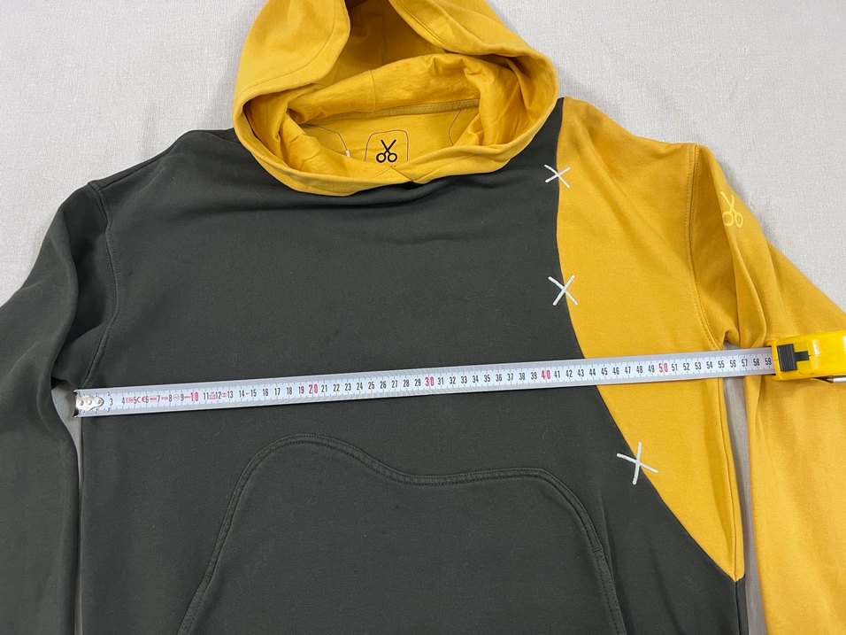 Kaft Sarı Kapüşonlu Oversize Sweatshirt - Görsel 3