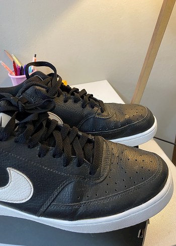 Siyah Bağcıklı Spor erkek Sneakers - Görsel 2