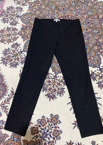 Siyah Kadın Kumaş Pantolon, Normal Boy, Regular Fit - Görsel 2