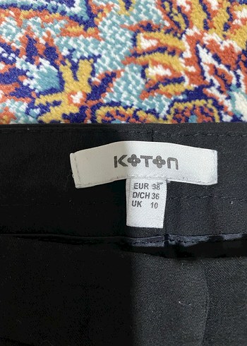 Siyah Kadın Kumaş Pantolon, Normal Boy, Regular Fit - Görsel 3