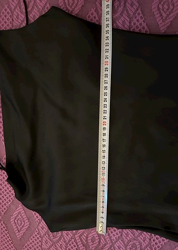 Siyah Uzun Drapeli V Yaka Elbise - Görsel 6