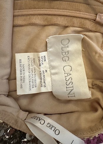 Boncuk İşlemeli Uzun Bej Abiye Elbise - Görsel 6