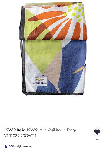 Kadın Bohem Çok Renkli Desenli eşarp 19v69 - Görsel 6
