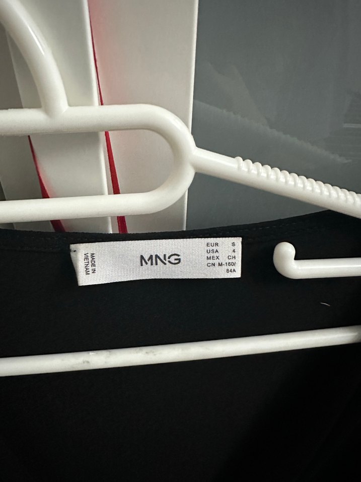 Siyah V Yaka Uzun Kollu Midi Elbise - Görsel 2