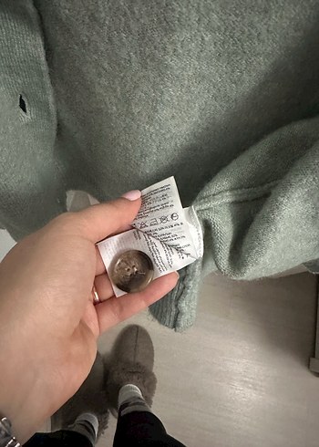 Mint Yeşili Düğmeli Kadın Hırka - Görsel 4