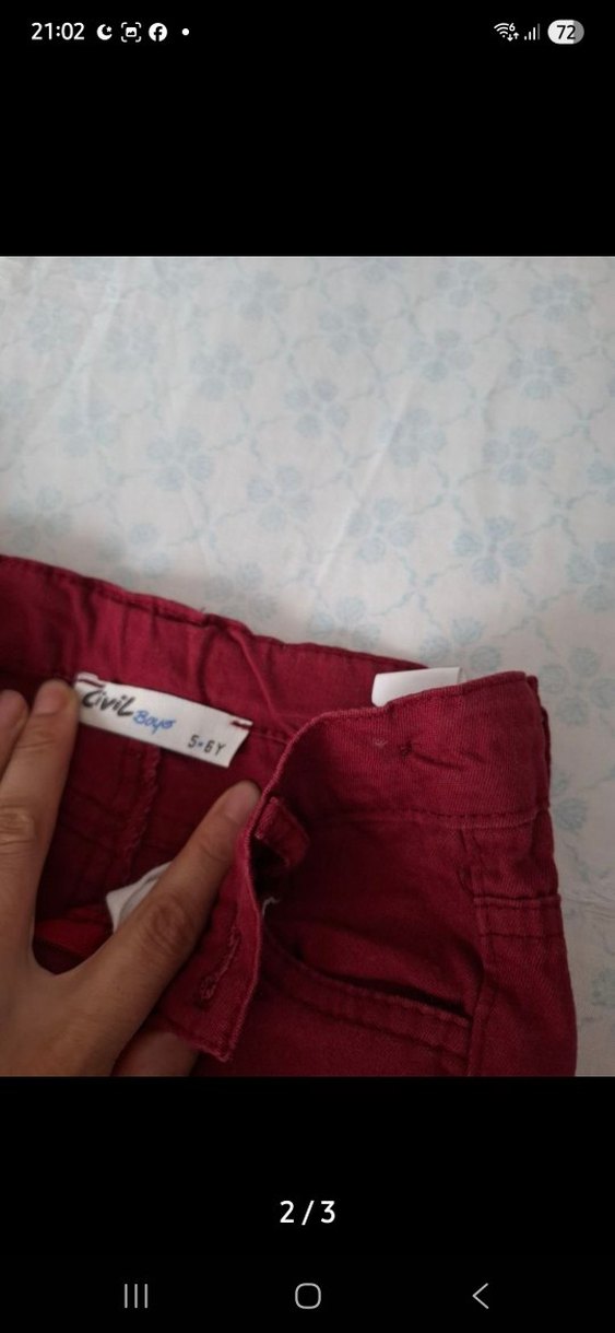 civil Kırmızı Erkek Çocuk Şortu - Görsel 2