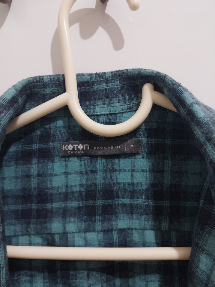 Mavi Gri Kareli Uzun Kollu Erkek Gömlek - Görsel 2