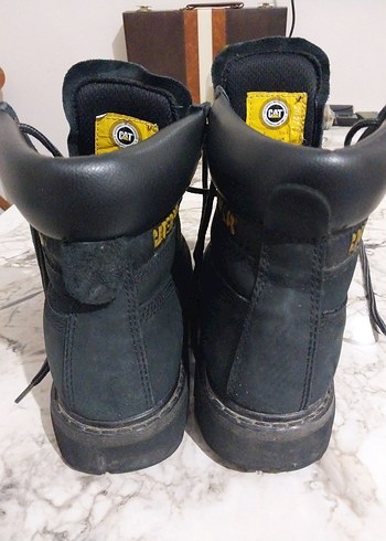 Siyah CAT Erkek Deri Bot - Görsel 5