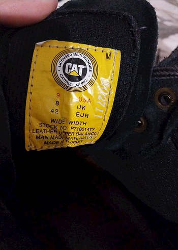 Siyah CAT Erkek Deri Bot - Görsel 3