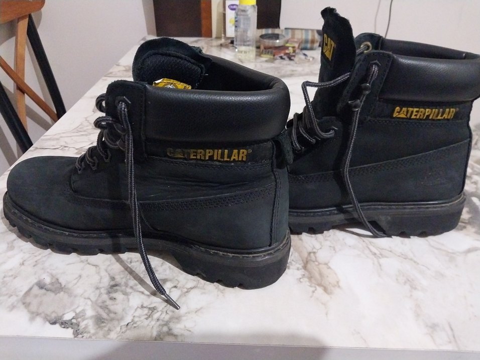 Siyah CAT Erkek Deri Bot - Görsel 4