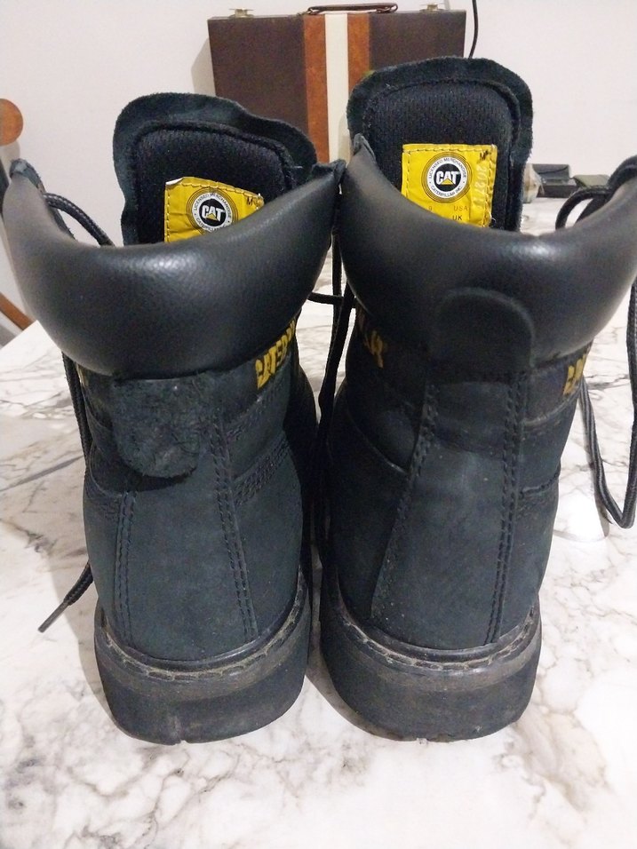 Siyah CAT Erkek Deri Bot - Görsel 5