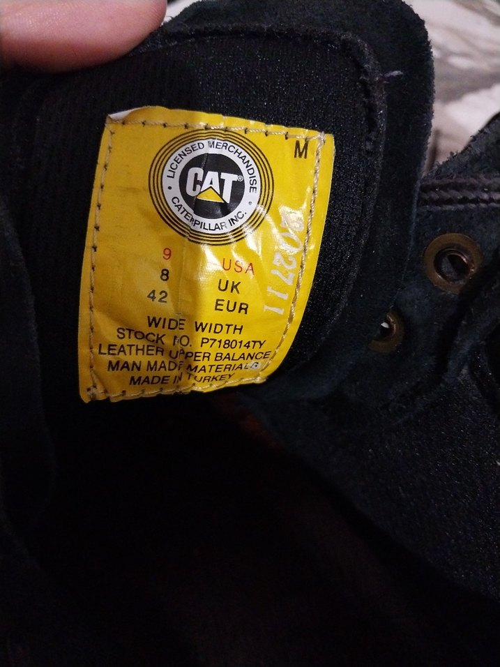 Siyah CAT Erkek Deri Bot - Görsel 3