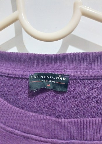 Mor Kadın Sweatshirt Uzun Kollu Salaş Kesim - Görsel 3