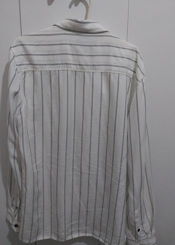 Düğmeli Beyaz Uzun Kollu Erkek Gömlek - Görsel 3