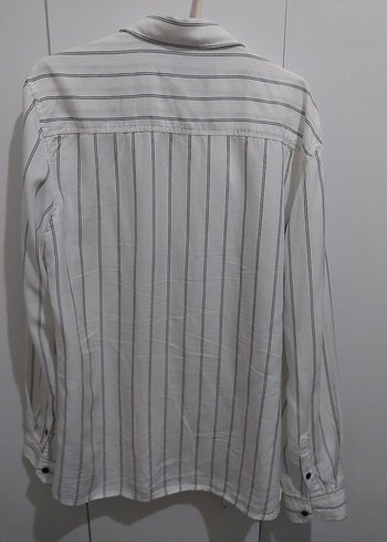 Düğmeli Beyaz Uzun Kollu Erkek Gömlek - Görsel 2